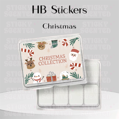 Christmas santa & reindeer HB Sticker