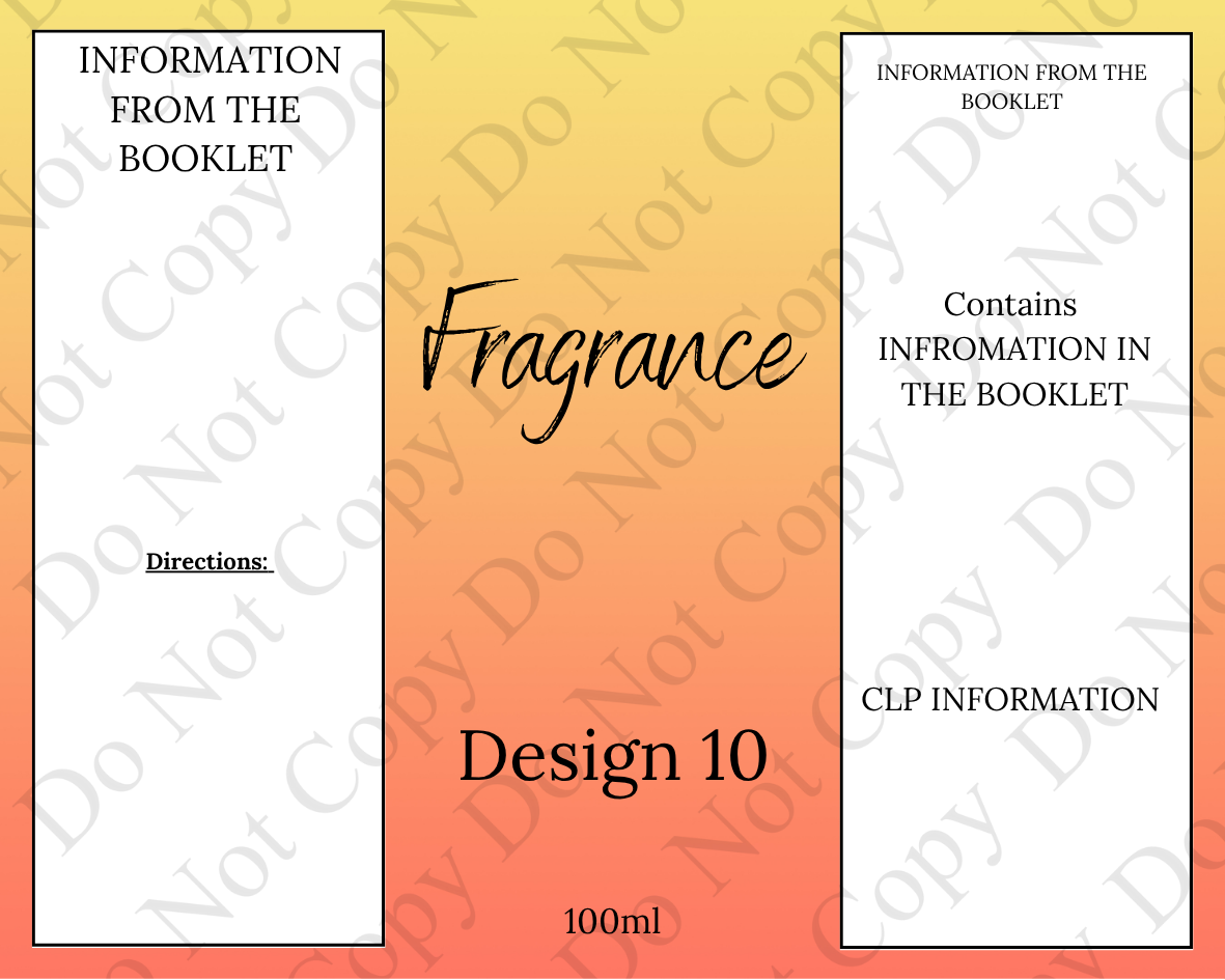 Cleaning Range - Labels