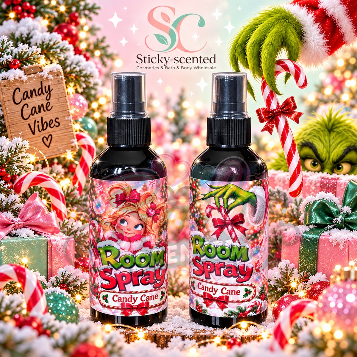 Green mischief room sprays