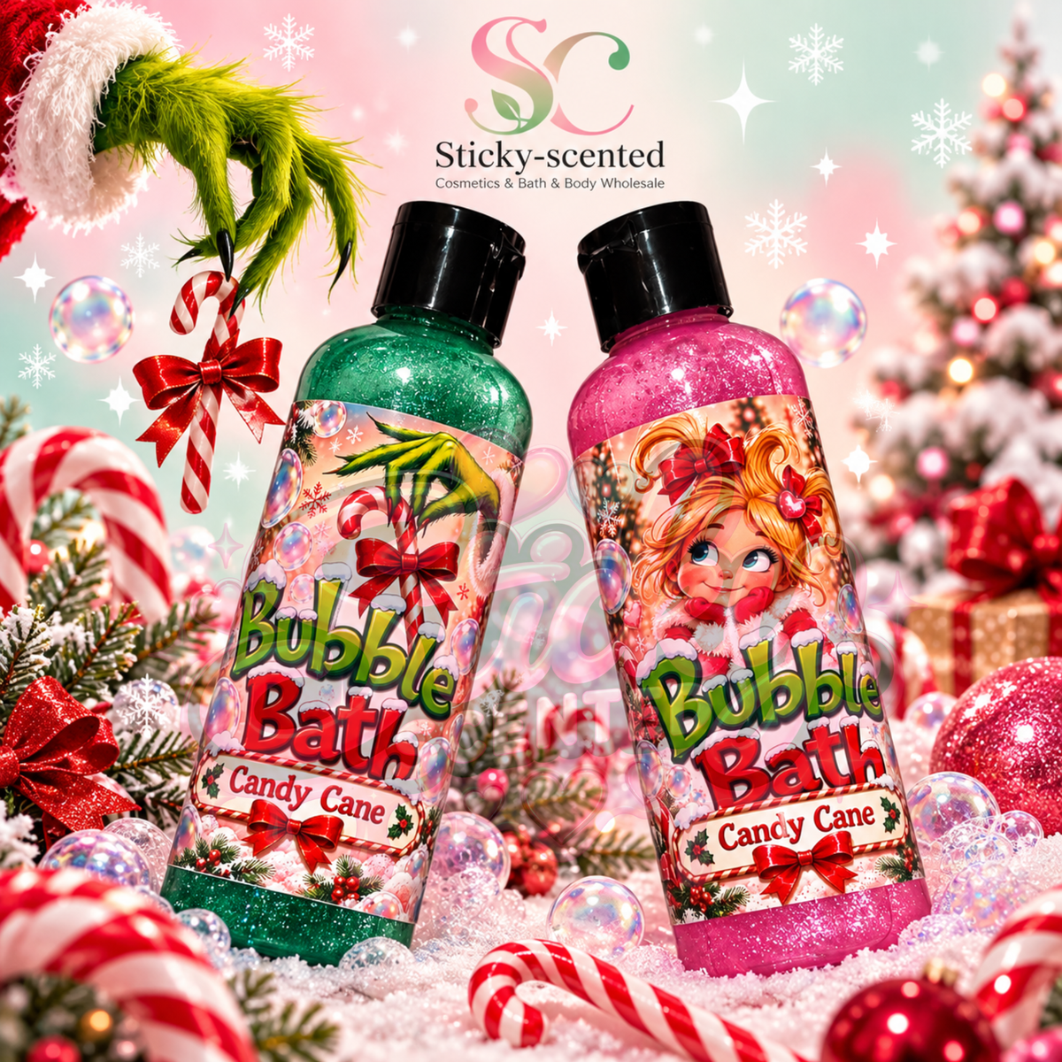 Green mischief bubble bath