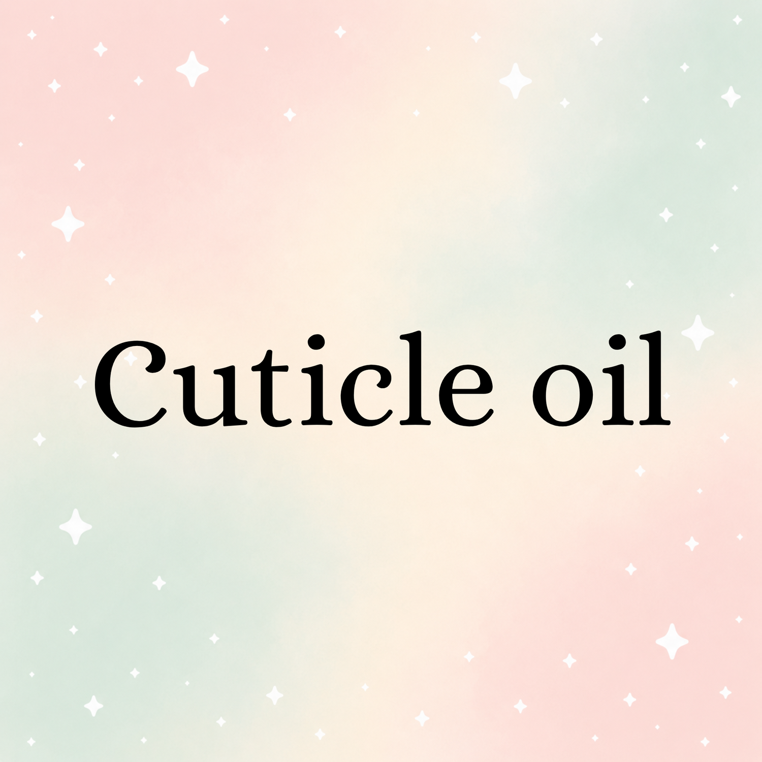 Cuticle oil