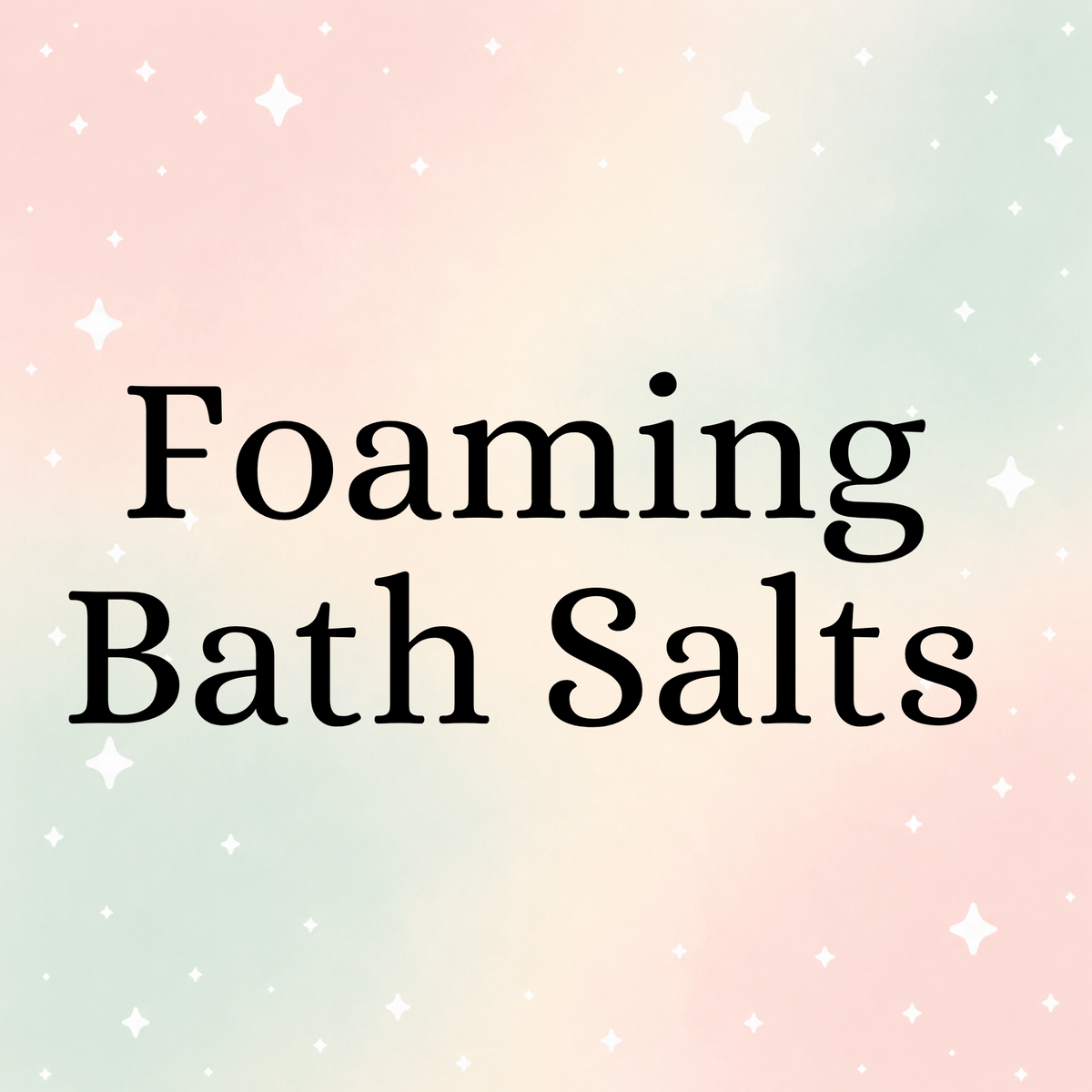 Foaming Bath Salts