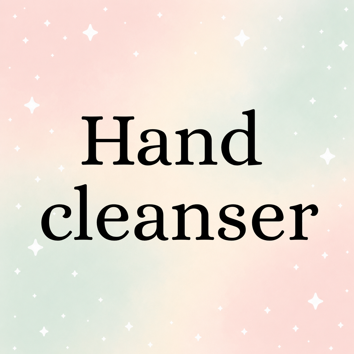 Hand Cleanser