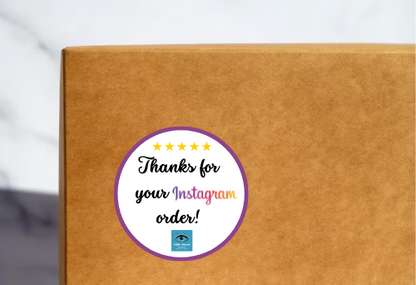 thank you for your order social media stickers