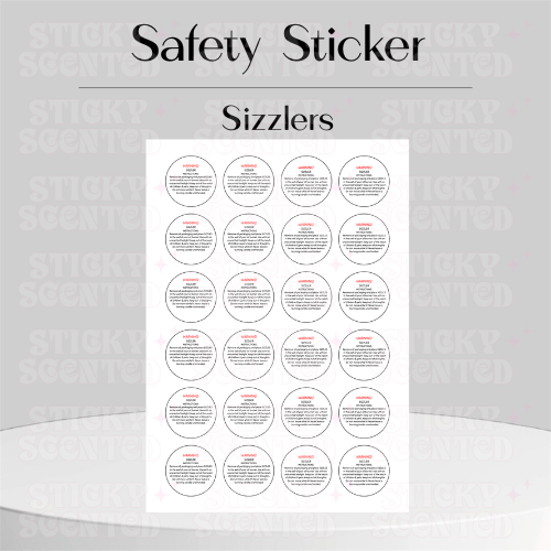 Sizzler Safety Stickers