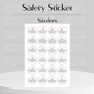 Sizzler Safety Stickers