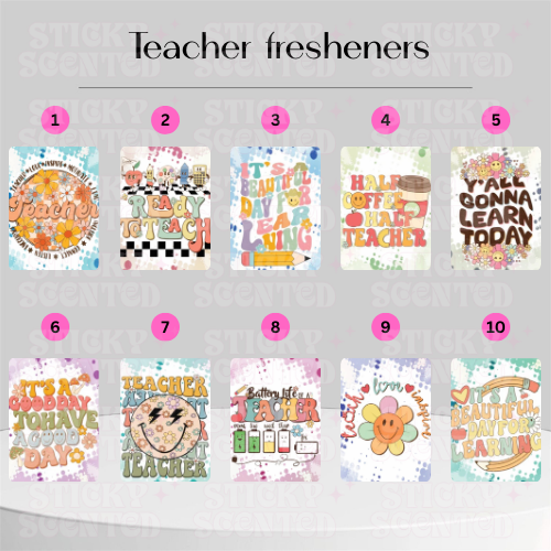 Teachers fresheners collection