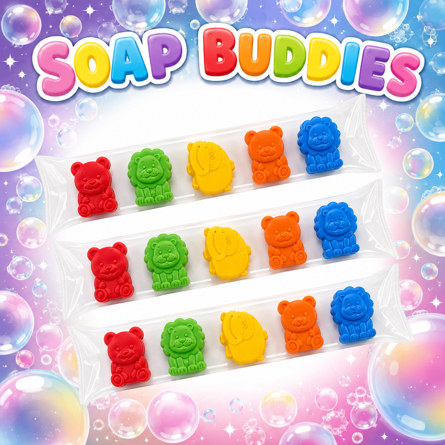 Soap buddies - safari animals