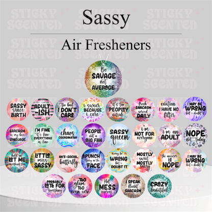 Sassy Quotes Air Fresheners