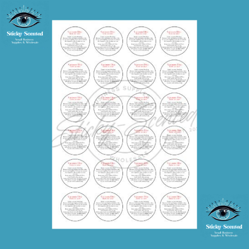 Carpet Freshener Stickers