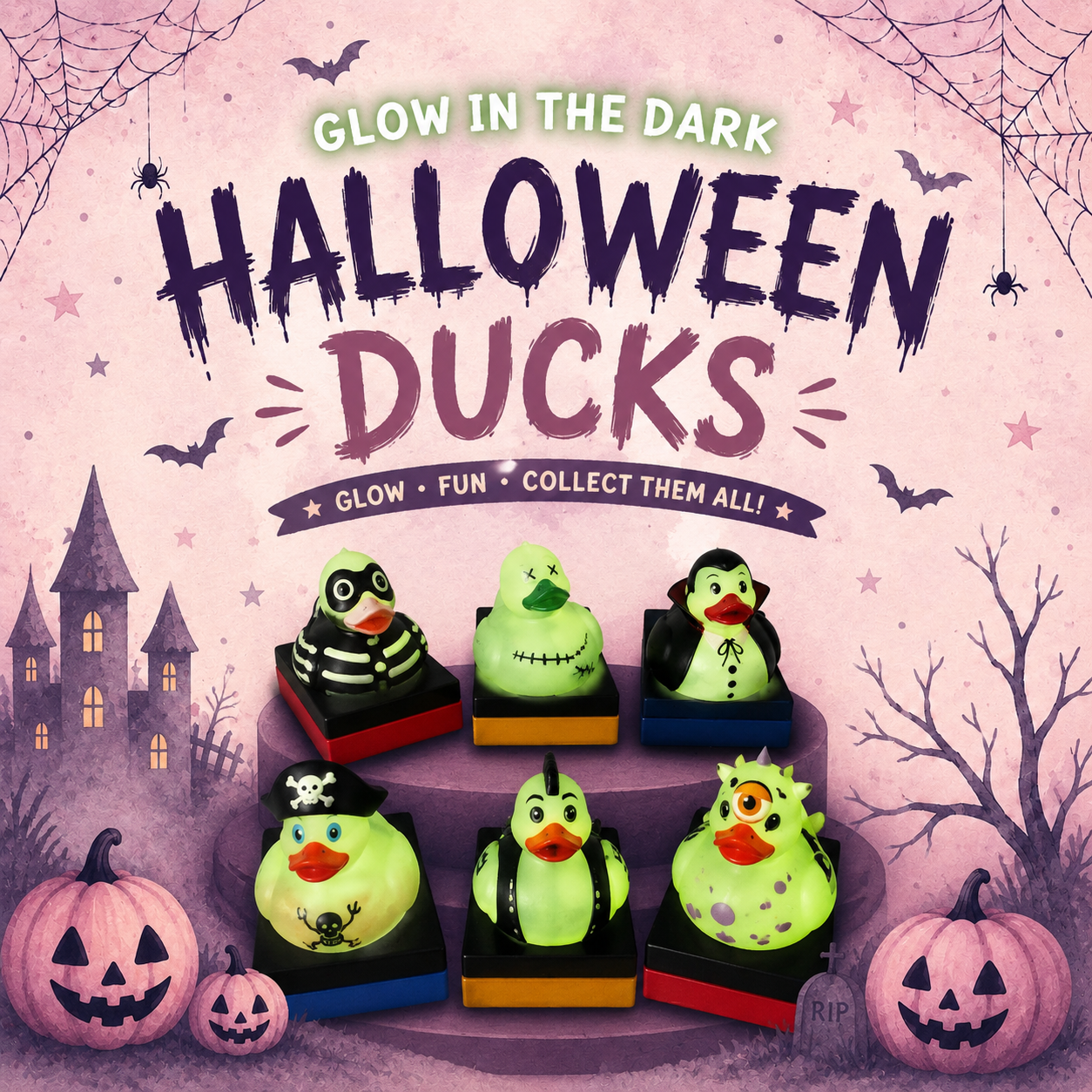 glow in the dark halloween duck soap