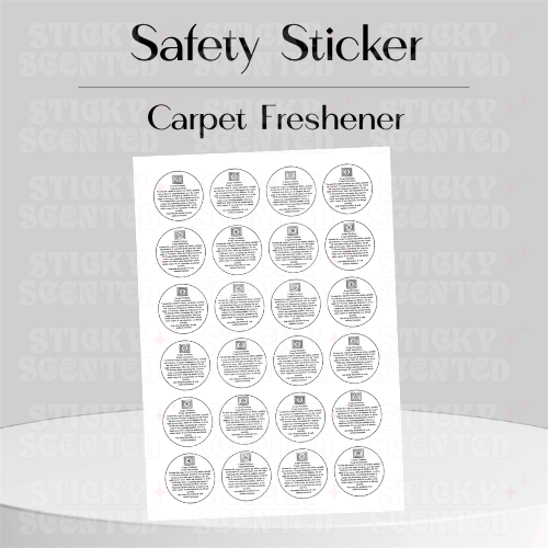 Carpet Freshener Stickers