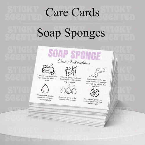 Soap Sponge Care cards