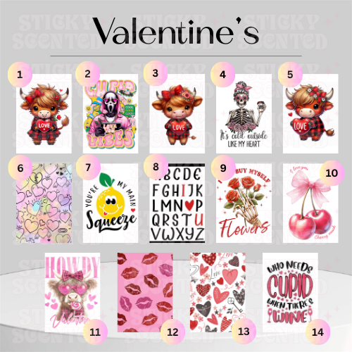 Valentines Car air freshners