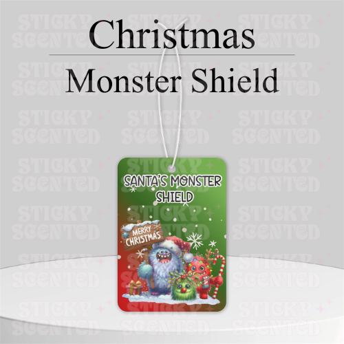 Santa's Monster Shield Door Freshener