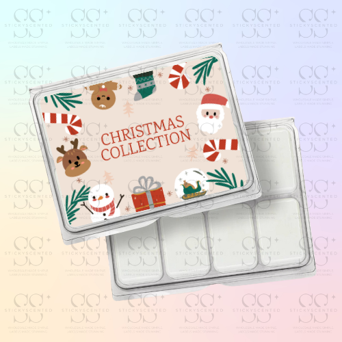 Christmas santa & reindeer HB Sticker
