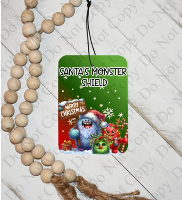 Santa's Monster Shield Door Freshener