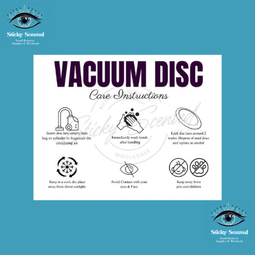 Vacuum Disc Care cards