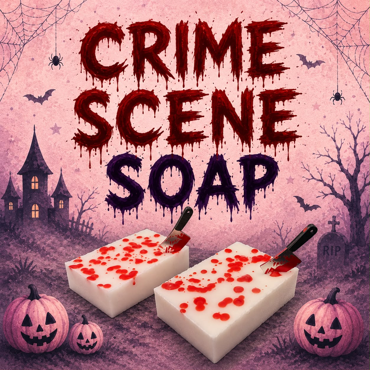 halloween crime scene soap