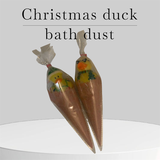 Christmas duck bath dust