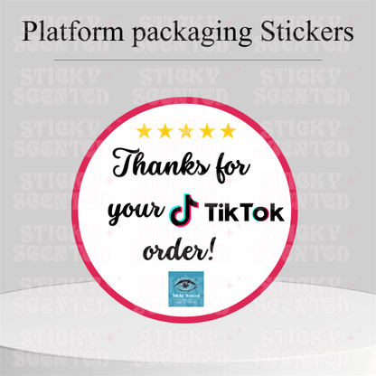 thank you for your order social media stickers