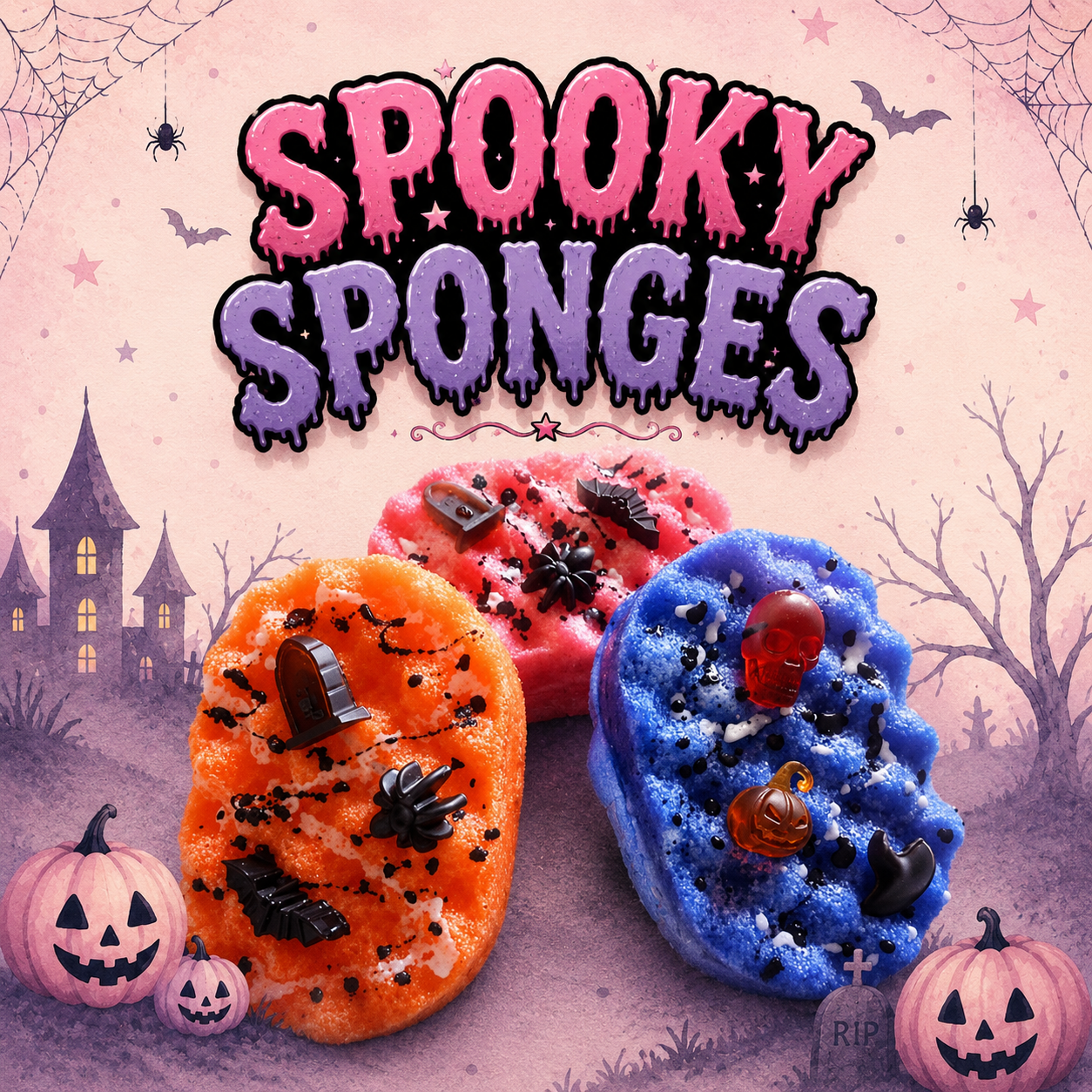 halloween soap sponges