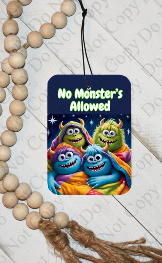 No monsters allowed Door Freshener