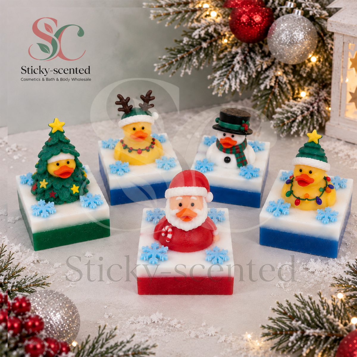 Christmas duck soap