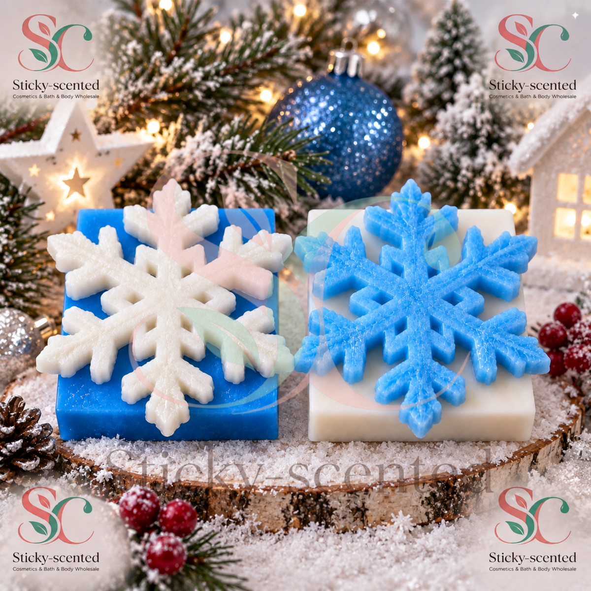 Snowflake soap