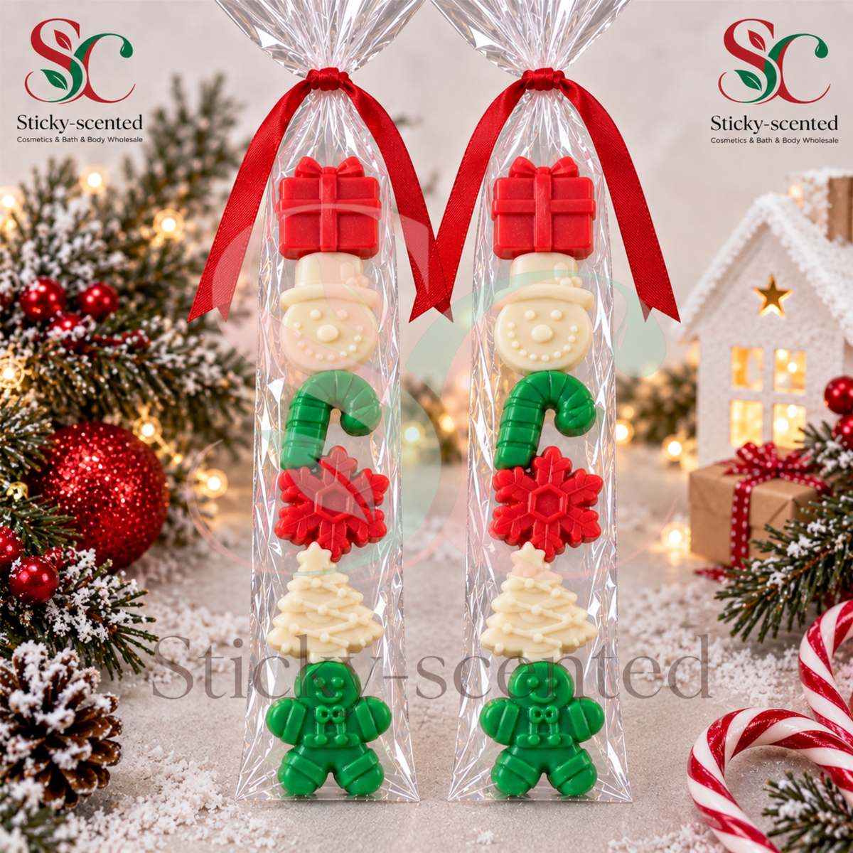 Christmas mini soaps