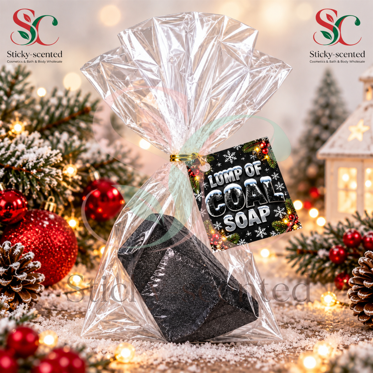 Lump of coal soap