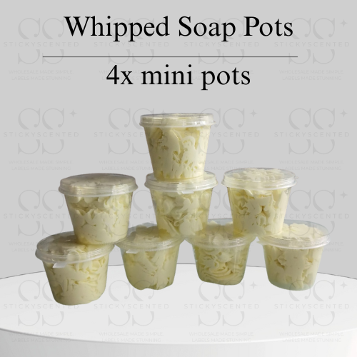Whipped soap pots x4