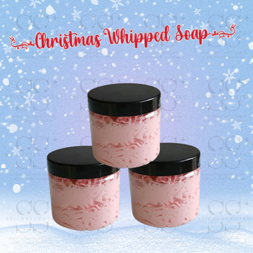 Christmas Whipped Soap Pots