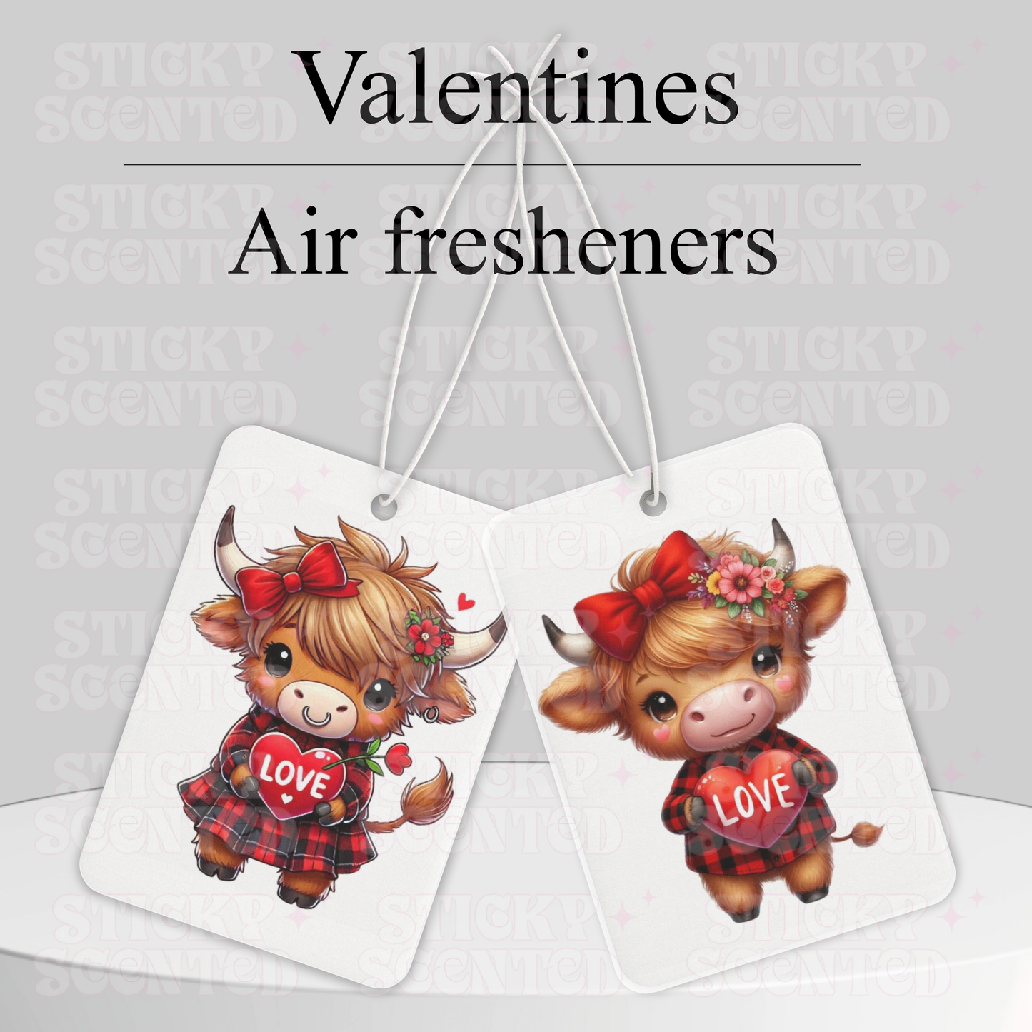 Valentines Car air freshners