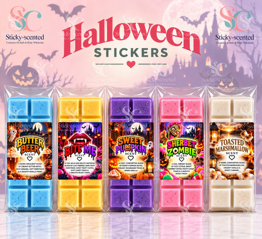 Halloween scent labels