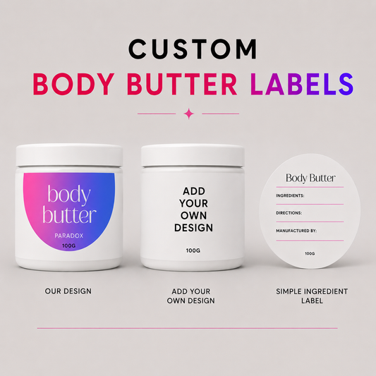 Body Butter ingredient label