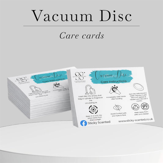 Vacuum Disc Care cards