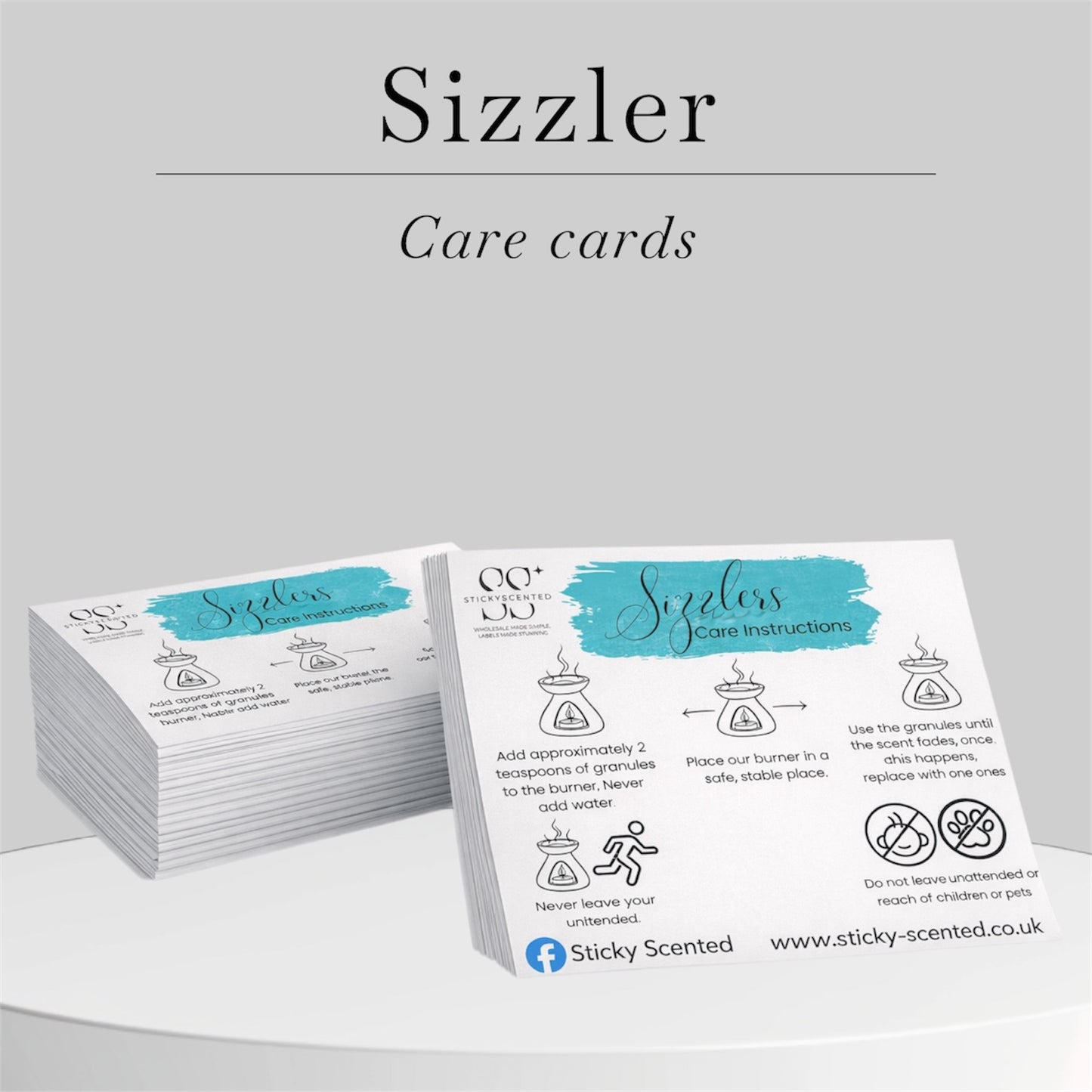 Sizzlers Care cards