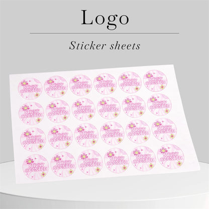 Logo sticker sheet