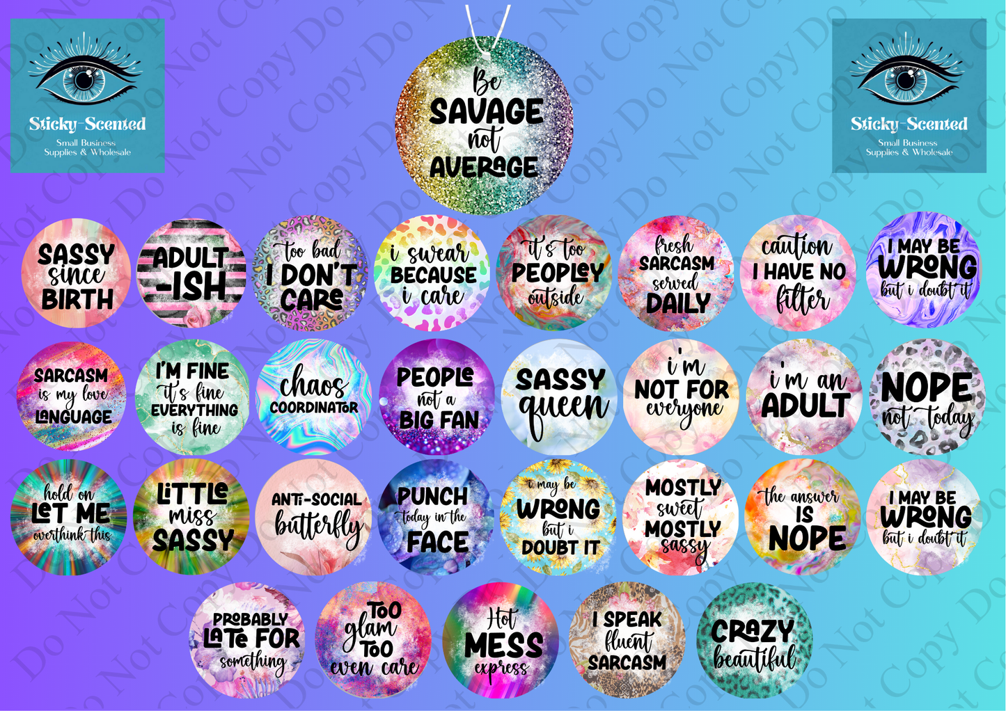 Sassy Quotes Air Fresheners