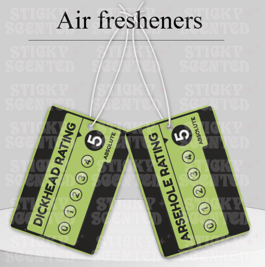 Funny Rating Car air freshener