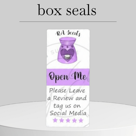 Personalised box seals