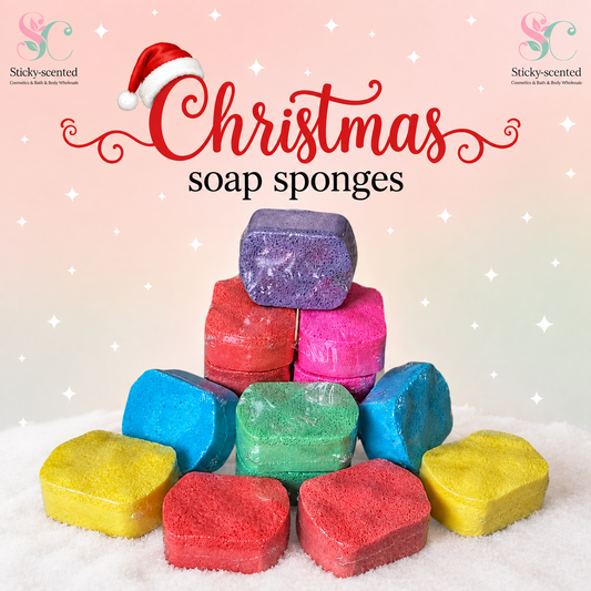 Christmas mini Soap Sponges
