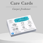 Carpet Freshener Care cards