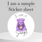 Im a sample sticker
