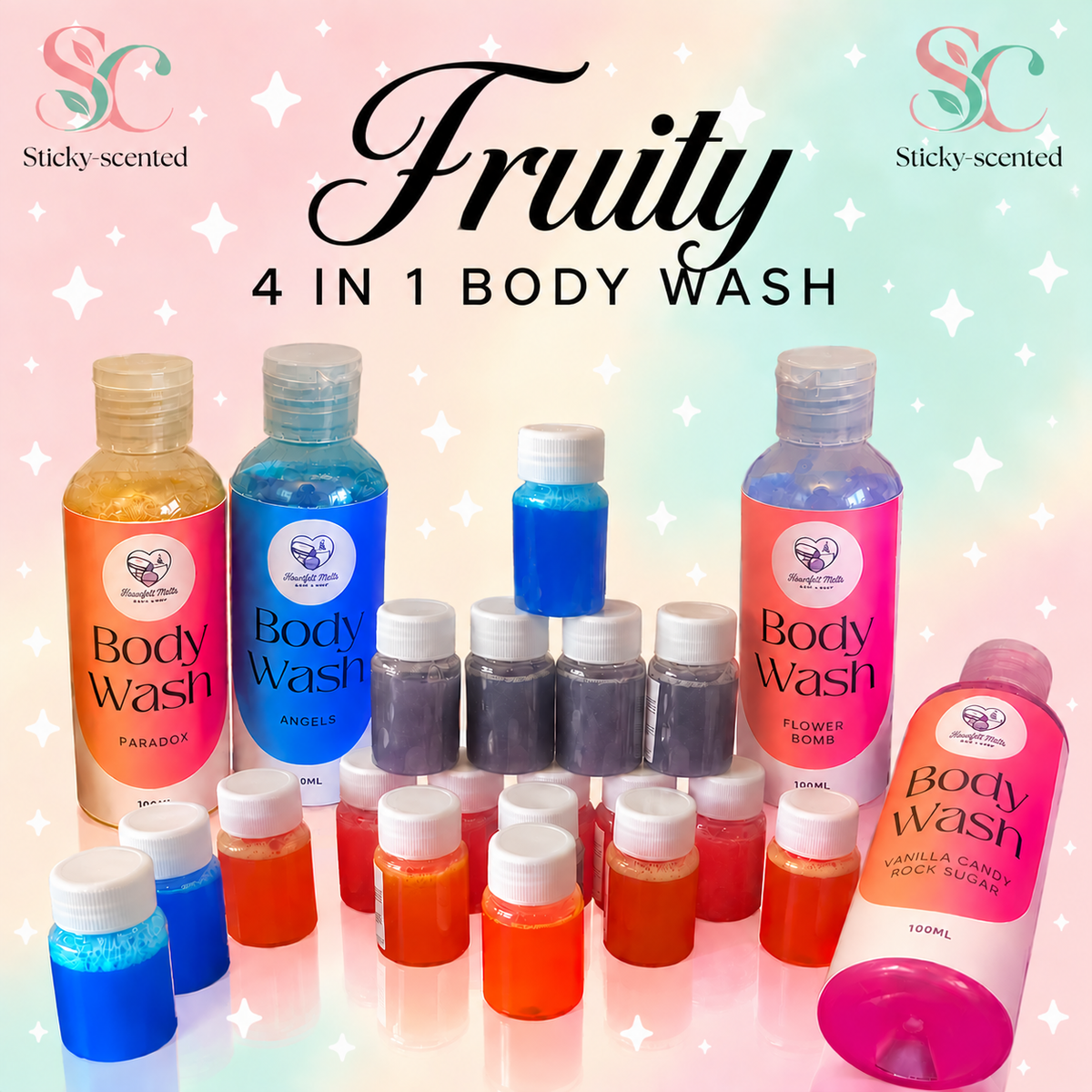 4 in 1 liquid Soap ( Fruity )