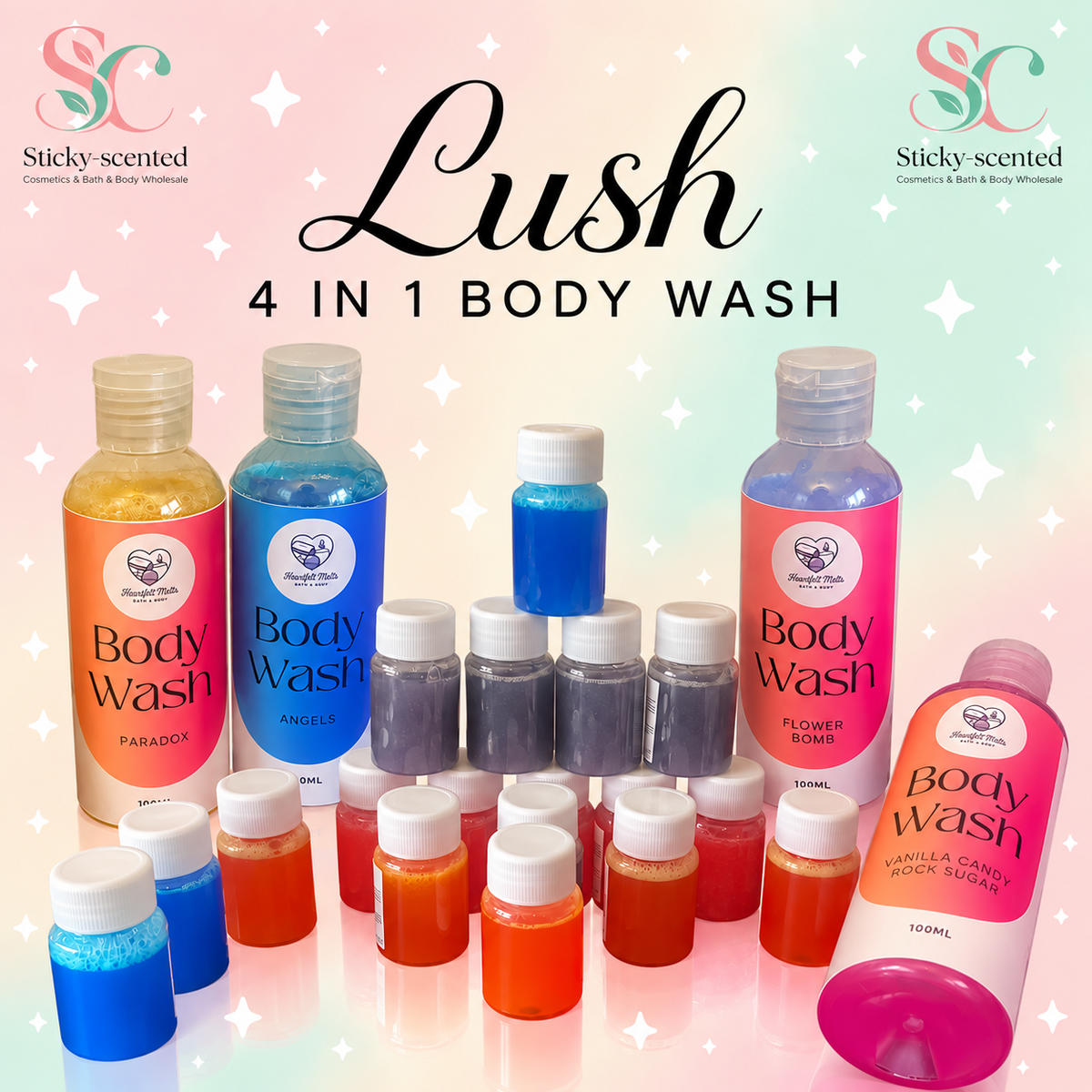 4 in 1 liquid Soap ( Lush Collection )