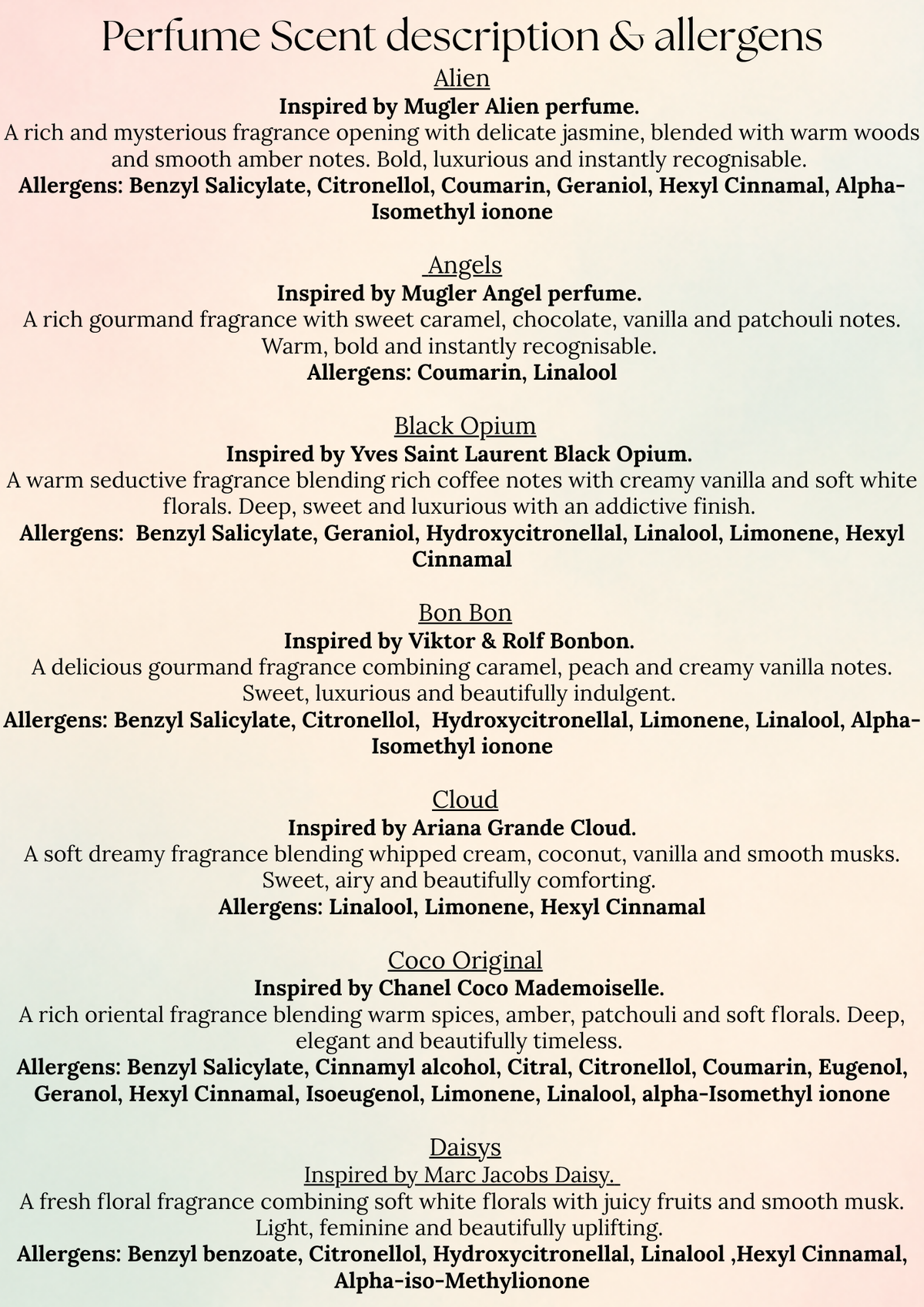 Body Mist ( Perfume )