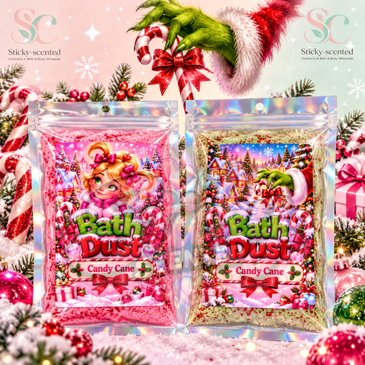 Green mischief bath dust