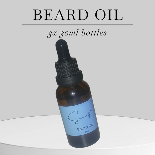Beard oil x3 30ml bottles